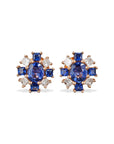 Sapphire Diamond Studs