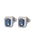 Classic Cluster Sapphire Diamond Studs