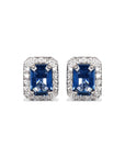 Classic Cluster Sapphire Diamond Studs