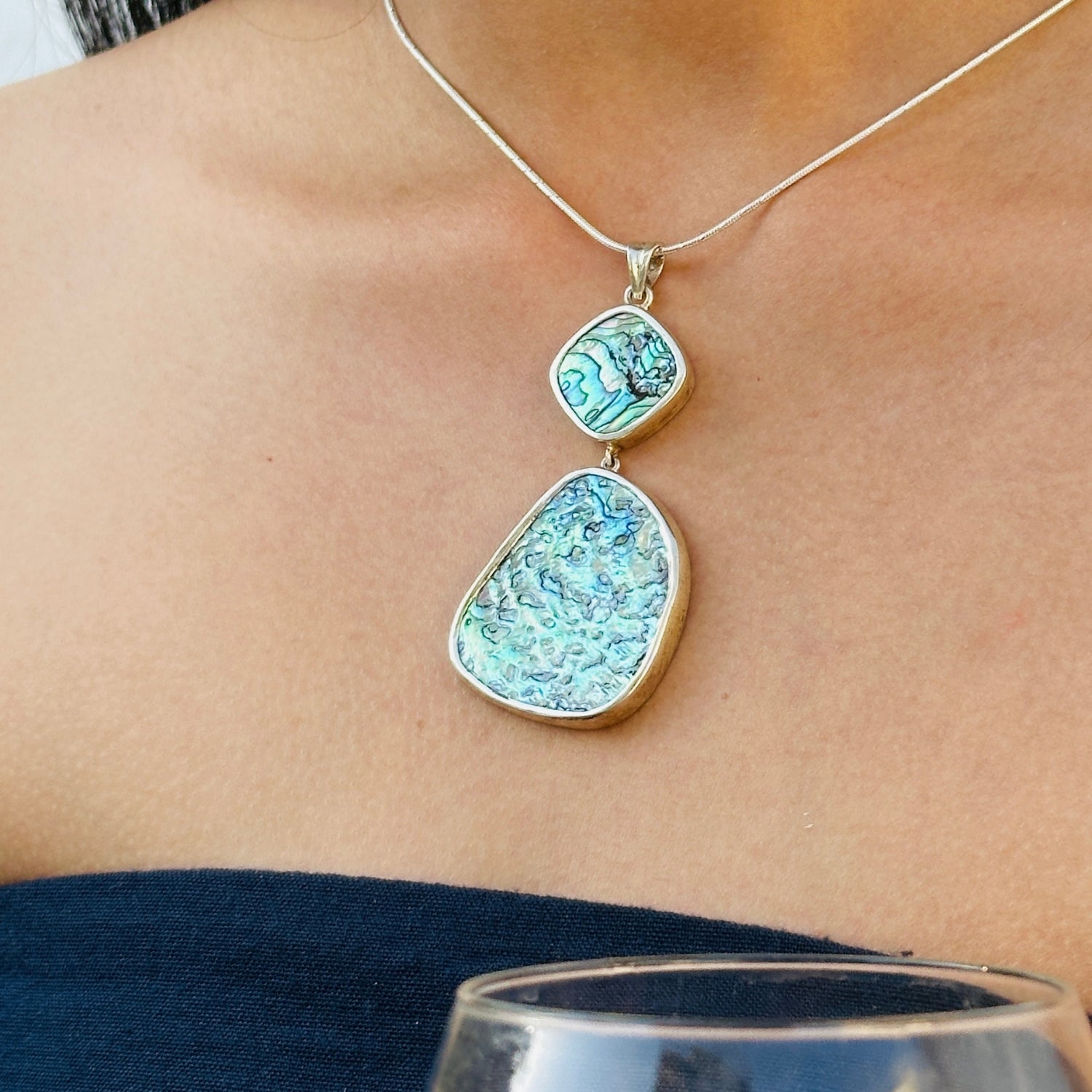 Marcus Abalone Silver 925 Pendant