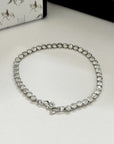 Brandt Men's Silver 92.5 Bling Bracelet
