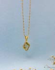 Yorah Lemon Quartz 18k Gold Plated Silver 925 Pendant