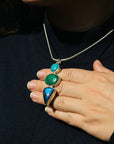 Ross Three Stone Pendant