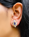 Yua Tanzanite and Mother of Pearl Earrings