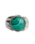 Enchanting malachite ring