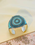 Kapla Enamel Silver 925 Cuff Bangle
