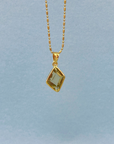 Yorah Lemon Quartz 18k Gold Plated Silver 925 Pendant