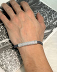 Zern Men's Zircon Silver 925 Bracelet
