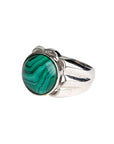 Enchanting malachite ring