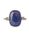 Enchanting Tanzanite and Diamond Silver 925 Ring