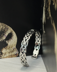 Fin Silver 925 Men's Cuff Bracelet