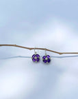 Celine Amethyst Silver 925 Earrings