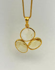 Naia Citrine 18k Gold Plated Silver 925 Pendant