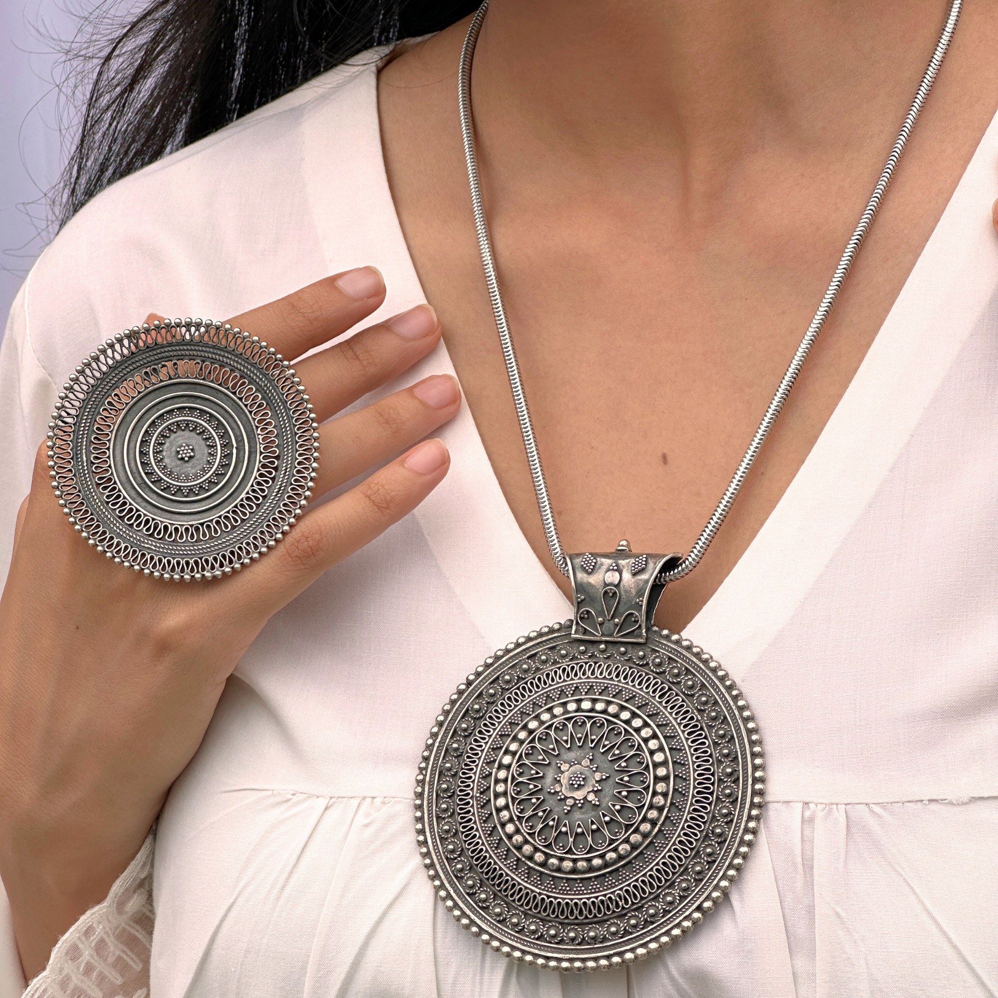 Chakra Traditional Silver 925 Ring
