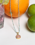 Shriyle Colorstone Gold Plated Silver 925 Necklace