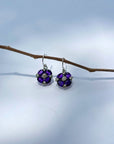 Celine Amethyst Silver 925 Earrings
