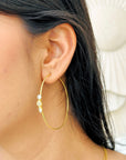 Carp Diamond 18K Gold Plated Silver 925 Earrings