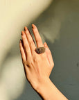 Grey Hues Beads Ring