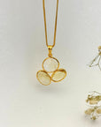Naia Citrine 18k Gold Plated Silver 925 Pendant
