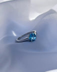 Blue Topaz 18K White Gold Ring