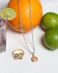 Shriyle Colorstone Gold Plated Silver 925 Necklace