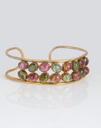 Brigdet Tourmaline Colorstone 18K Gold Plated Silver Bracelet