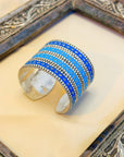 Kupara Enamel Silver 925 Cuff Bangle