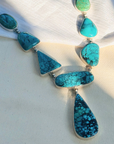 Turquoise silver necklace, Silver 925 turquoise pendant, Turquoise gemstone necklace, Blue stone silver necklace, Turquoise jewelry necklace