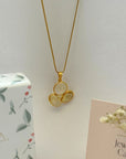 Naia Citrine 18k Gold Plated Silver 925 Pendant