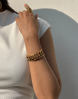 Brigdet Tourmaline Colorstone 18K Gold Plated Silver Bracelet