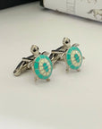 Turtle Silver 925 Men Cufflinks