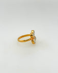 Pippin Aquamarine Gold Plated Silver 925 Ring