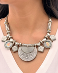 Ganesha Handpainted Silver 925 Necklace
