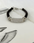 Bron Men's Zircon Silver 925 Bracelet