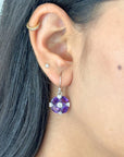 Celine Amethyst Silver 925 Earrings
