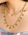 Bruck Peridot Gold Plated Silver 925 Necklace