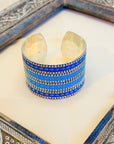 Kupara Enamel Silver 925 Cuff Bangle