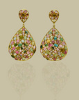 Alma Tourmaline 18K Gold Plated Silver 925 Earrings