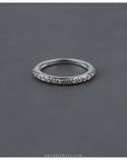 silver white ring