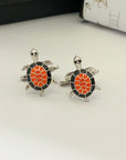 Turtle Silver 925 Men Cufflinks