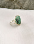 Tenzo Silver 925 Emerald Ring