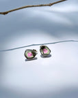 Watermelon Tourmaline Silver 925 Studs
