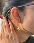 Agnees Gold Plated Silver 925 Earrings