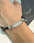 Bron Men's Zircon Silver 925 Bracelet
