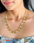 Bruck Peridot Gold Plated Silver 925 Necklace