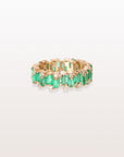 Baguette Emerald & Diamond Ring