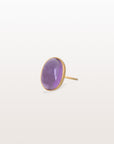 Amethyst Oval 14K Gold Ring