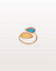 Opal and Turquoise 18K Gold Ring