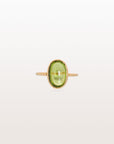 Peridot Oval 18K Gold Ring