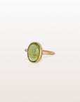 Peridot Oval 18K Gold Ring